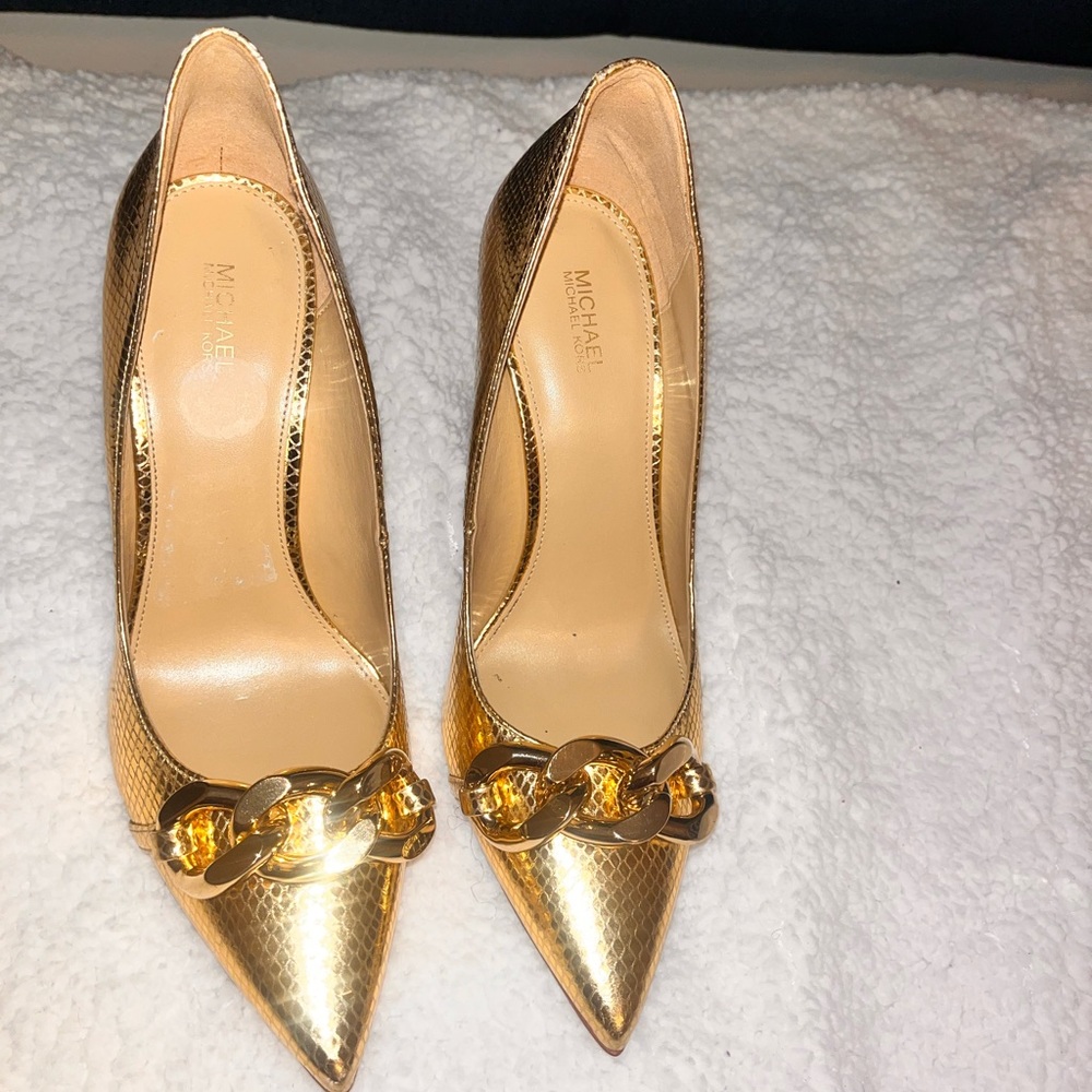 Gold croc Michael kors